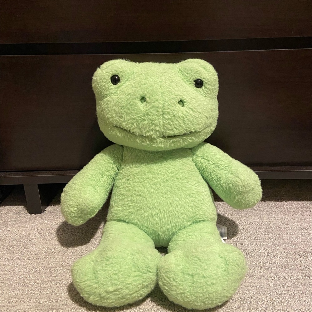 Build a Bear Workshop Green Spring Frog Plush